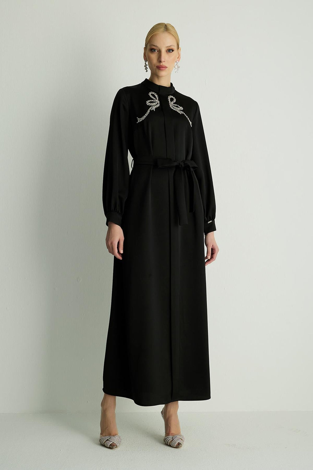 Ribbon Dress — Black – ModestBeauty