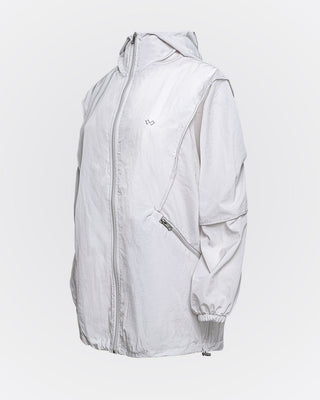 Bel Ayarlamalı Oversize Yağmurluk - Gri