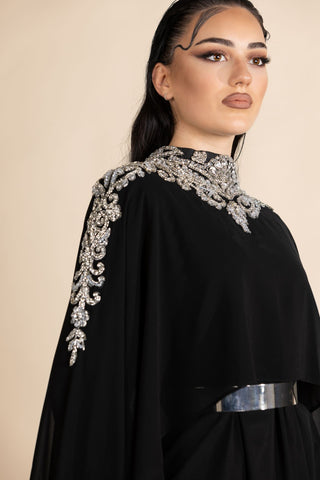 Elegant Unique Gown Abaya – Black