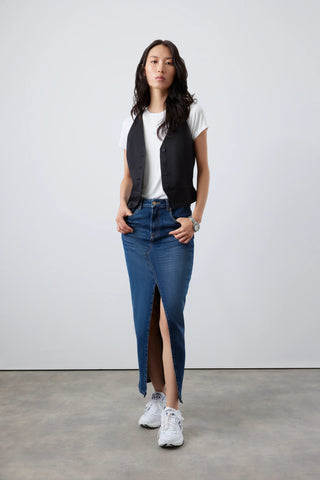 Inara Fine-Strap Vest – Black