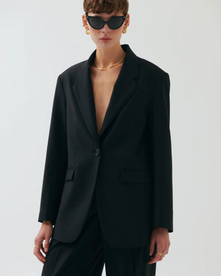 Maxim Oversized Blazer – Black