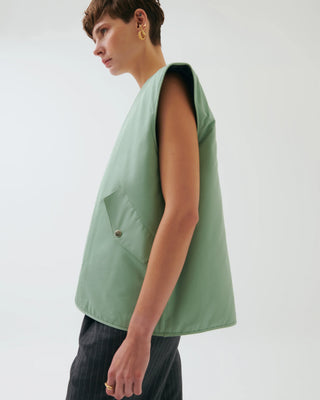 Jolie Reversible Vest – Mint