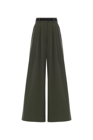 Olive Palazzo Trousers – Khaki
