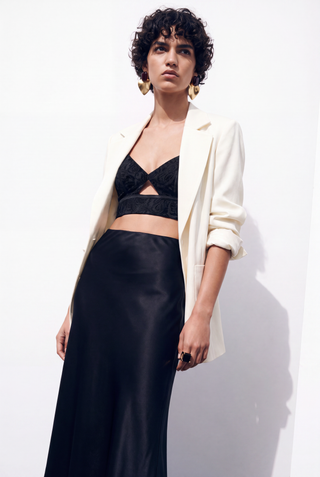 Glamour Black Long Skirt