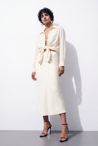 ViscaGold Satin Look Shirt