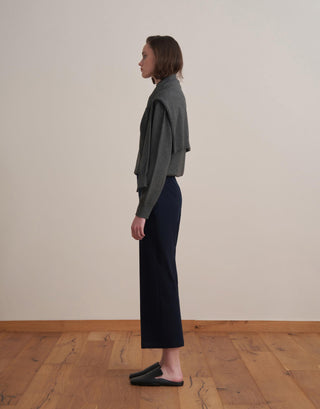 Turtleneck Knit Sweater – Anthracite