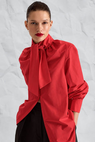 Red Bow-Tie Shirt