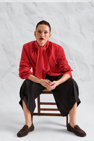 Red Bow-Tie Shirt