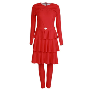 Muse Swim Dress – Scarlet Red