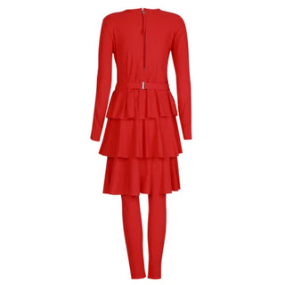Muse Swim Dress – Scarlet Red