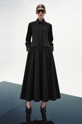 MIDNIGHTE BLUE Black A-Line Maxi Dress