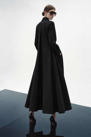 MIDNIGHTE BLUE Black A-Line Maxi Dress