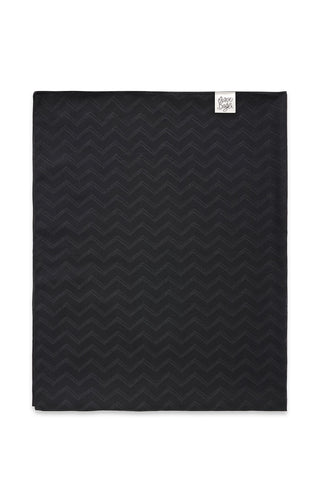 NOA SOFT Zigzag Pattern Shawl – Black