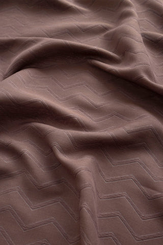 NOA SOFT Zigzag Pattern Shawl – Bitter Chocolate