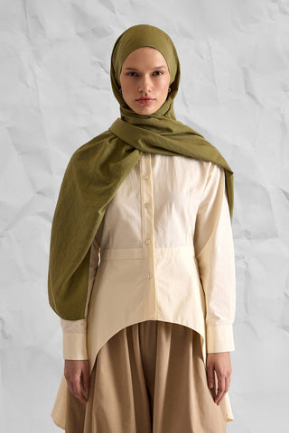 NOBLE TOUCH Cotton Shawl – Khaki