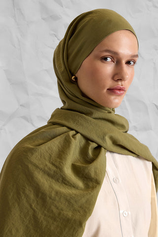 NOBLE TOUCH Cotton Shawl – Khaki
