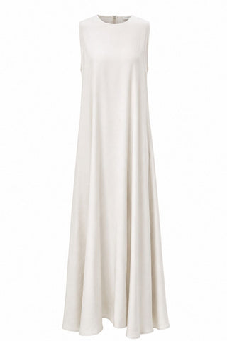Sleeveless A-Line Maxi Dress – Off-White