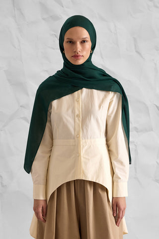 RAW Modal Silk Shawl – Green