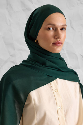RAW Modal Silk Shawl – Green