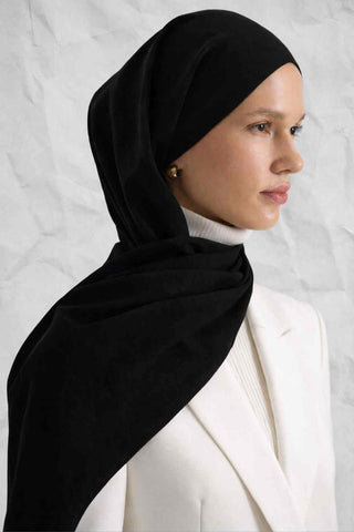 NOBLE TOUCH Cotton Shawl – Black