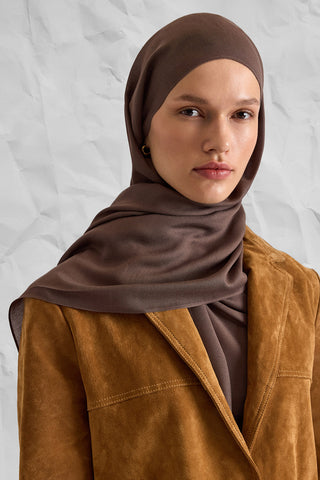RAW Modal Silk Shawl – Khaki