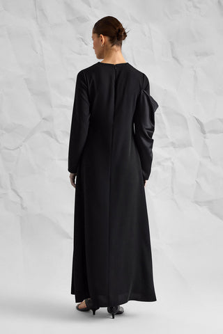 Majesté Atelier No. 07 Draped Maxi Dress - Black