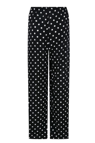 Polka Polka Dot Shirt & Wide-Leg Trouser Set