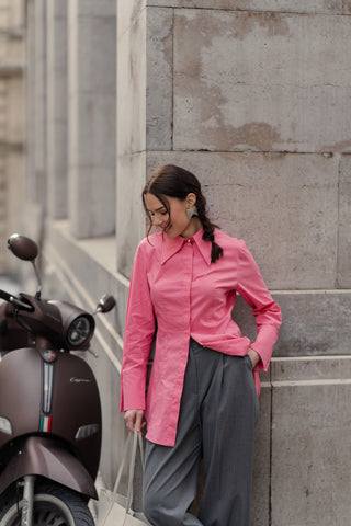 Sofia Grey Palazzo Trousers