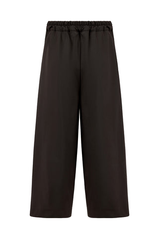 MOSS FLOW Brown Relaxed Trousers