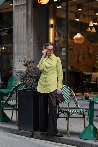 Sofia Chocolate Brown Palazzo Trousers
