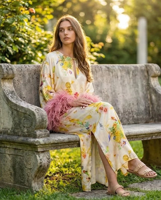 AZZURRA seta romantica giungla