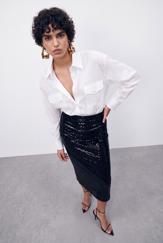 Stardust Paris Below Knee Skirt