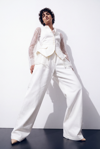 Vega Asymmetric Cotton Vest