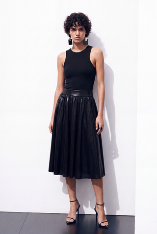 TwirlMosaic Velvet Skirt