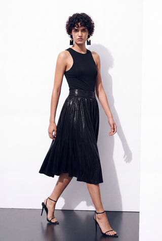 TwirlMosaic Velvet Skirt