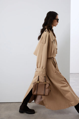 Inara Retro Trench Coat – Beige