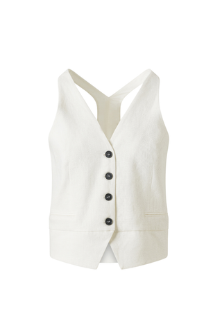Muna Linen Vest - 100% Pure Linen