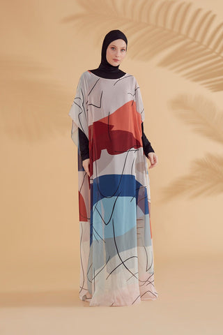 Colourful Pareo Kimono P2340