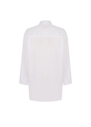 Lio Cotton Oversized Shirt - White