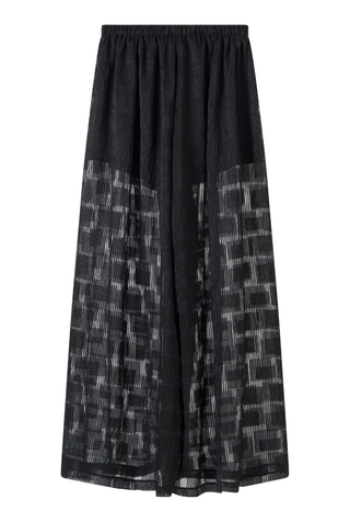 Violaine Pants Transparent Checkered Texture