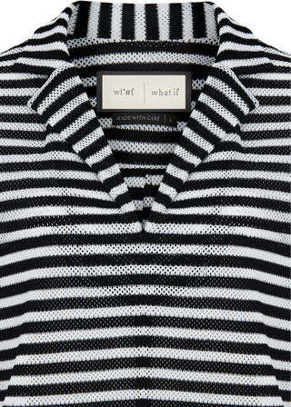 Freya Black-White Striped Blouse