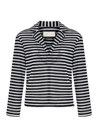 Freya Black-White Striped Blouse