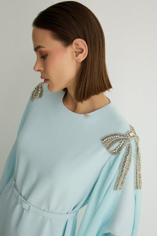 Deluxe Dress — Aqua