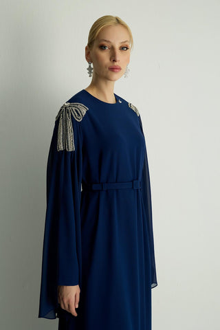 Deluxe Dress — Navy Blue