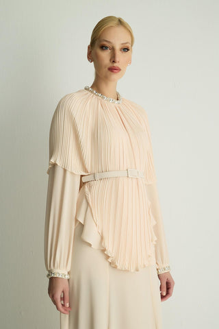 Plume Dress — Stone