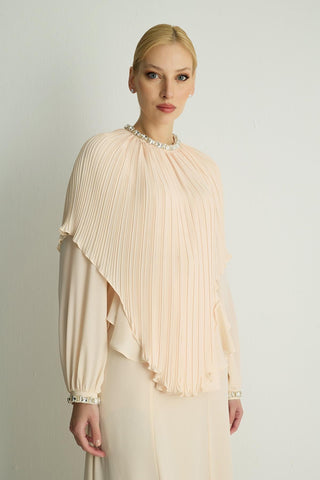 Plume Dress — Stone