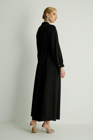 Ribbon Dress — Black