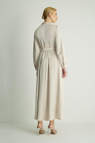 Ribbon Dress — Stone