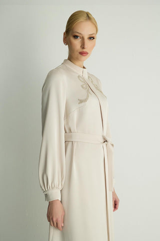 Ribbon Dress — Stone