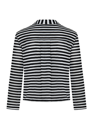 Freya Black-White Striped Blouse